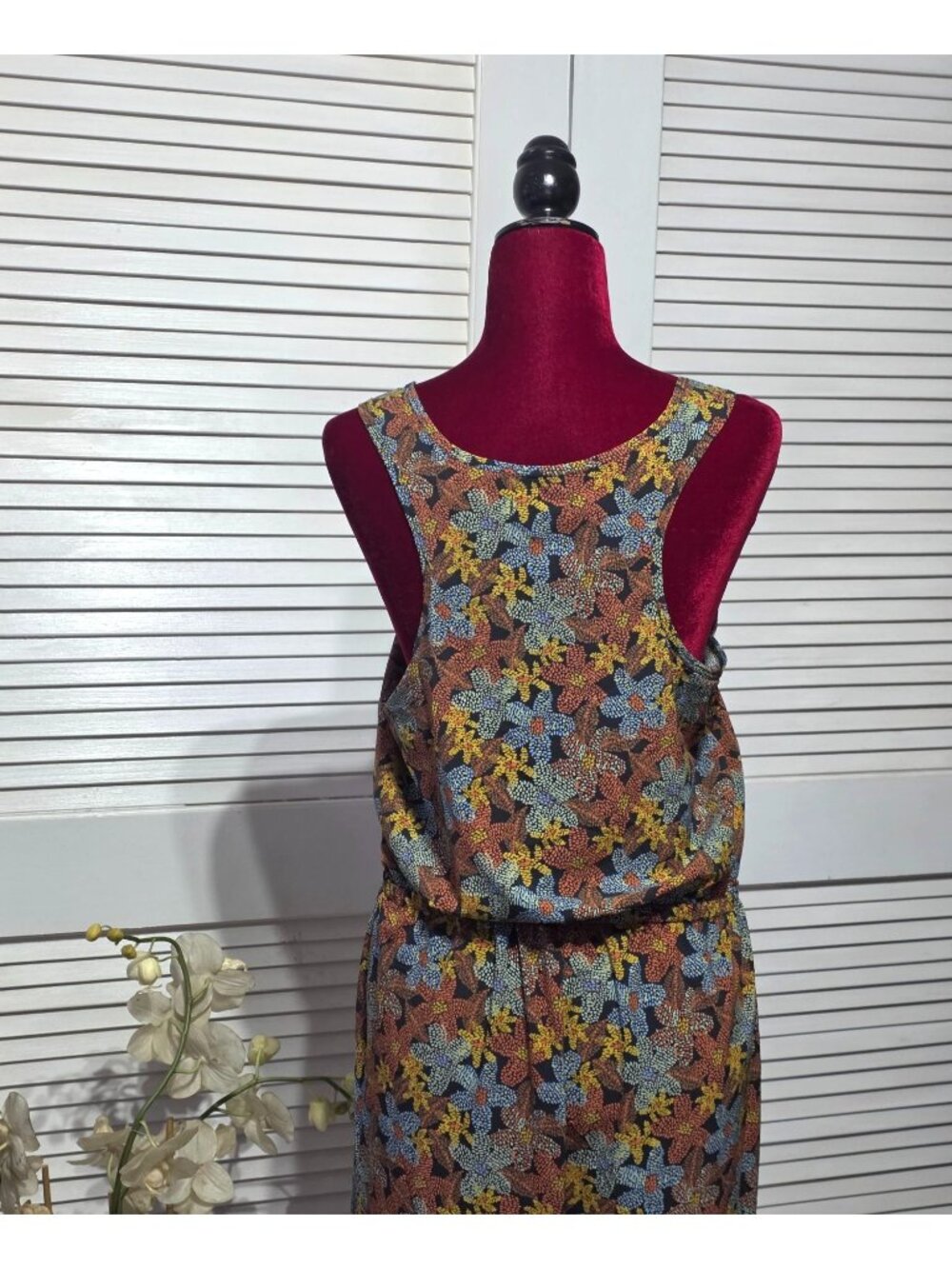 Toad & Co Women's Floral Boho Sleeveless Crusher Wide-Leg Jumpsuit SIze XL 3879 - Picture 11 of 14